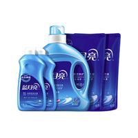 Bluemoon 蓝月亮 洗衣液套装 2kg+1kg*2袋+500g*2瓶 薰衣草香+风清白兰