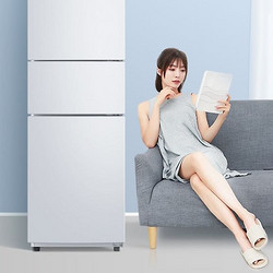 Midea 美的 215升变频一级能效三门家用冰箱风冷无霜小冰箱BCD-215WTPZM(E)中门电节能低噪