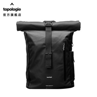 Topologie Rolltop防泼水卷盖背包大容量通勤男旅行包休闲双肩包