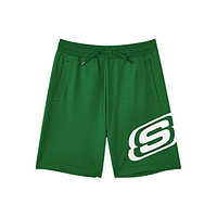 SKECHERS 斯凯奇 KNITSHORTS 男童短裤 L221B127/01AN 翠绿色 150cm