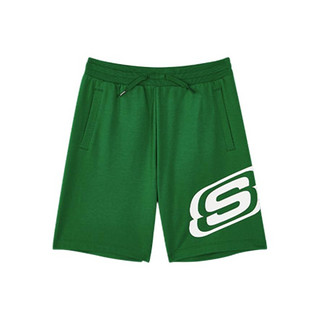 SKECHERS 斯凯奇 KNITSHORTS 男童短裤 L221B127/01AN 翠绿色 160cm