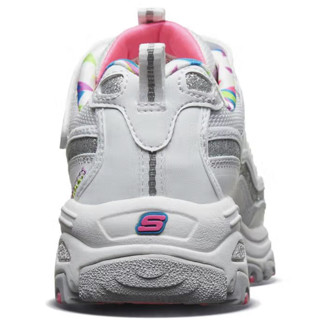 SKECHERS 斯凯奇 D'LITES 儿童休闲运动鞋 80524L/WMLT 白色/彩色 39.5码