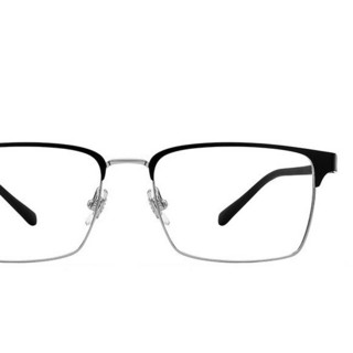 essilor 依视路 CVO2008 银色金属眼镜框+1.60折射率 非球面镜片