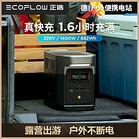 ECOFLOW 户外移动电源应急露营车载220v 1400w便携大功率DELTA mini+160W太阳能板×2