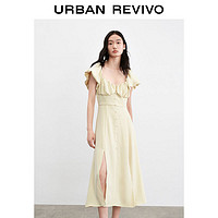 URBAN REVIVO 女款法式连衣裙 WG31R7AE2001