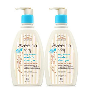 Aveeno 艾惟诺 艾维诺）婴幼儿儿宝宝洗发沐浴露二合一354ml*2支装