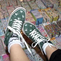 VANS 范斯 官方 SANDY LIANG联名SK8-Hi 38 DX绿色板鞋