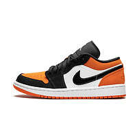 AIR JORDAN 正代系列 Air Jordan 1 Low 男子篮球鞋 553558-128 白色/黑/海星橙 39