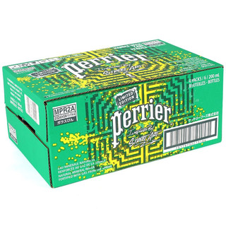 perrier 巴黎水 充气天然矿泉水 原味 200ml*24瓶