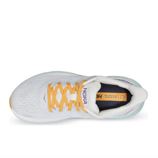 HOKA ONE ONE Clifton 8 女子跑鞋 1119394-BDBW 香槟白/白色 36.5