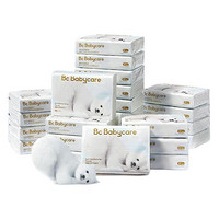 babycare bc babycare熊柔巾 婴儿云柔巾纸巾新生儿宝宝保湿乳霜抽纸巾 3层 80抽 24包
