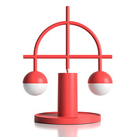 ZAN DESIGN 赞 XUAN01 创意平衡艺术台灯 红色