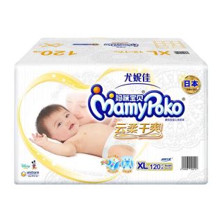 妈咪宝贝 云柔干爽系列 宝宝纸尿裤 XL120片
