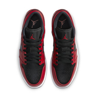 AIR JORDAN 正代系列 Air Jordan 1 Low 男子篮球鞋 553558-606 健身红/黑/白色 45