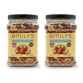 Emily's 美国Emily's原味混合每日坚果 零食1080g*2进口巴西腰果碧根果