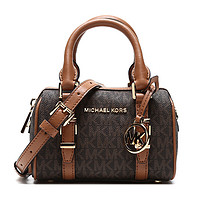 MICHAEL KORS 迈克·科尔斯 BEDFORD系列 女士手提波士顿包 32F9G06C0B252 深棕色/橡果棕 迷你