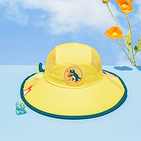 巴拉巴拉 UPF50儿童防晒帽夏季遮阳帽男女童渔夫太阳帽防紫外线大帽檐