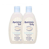 88VIP：Aveeno 艾惟诺 婴幼儿洗发沐浴露二合一 236ml*2瓶