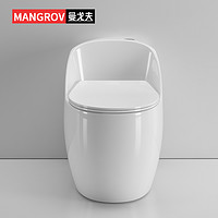 MANGROV 曼戈夫 M0506 超漩虹吸式圆形马桶座便器 白款 蛋形防溅水