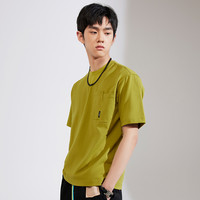 361°龚俊同款361运动t恤短袖男2022夏季圆领透气上衣男子休闲运动短袖 天际蓝 S