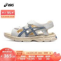 ASICS 亚瑟士 透气凉鞋透气男鞋舒适女鞋百搭休闲鞋复古运动鞋厚底沙滩鞋 KAHANA SD 白色/蓝色 39