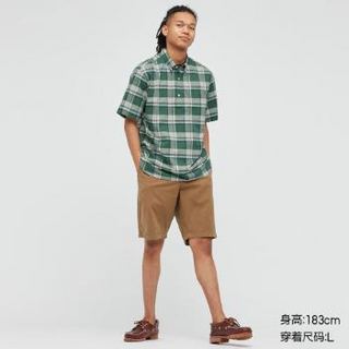 UNIQLO 优衣库 438132 男士长绒棉衬衫