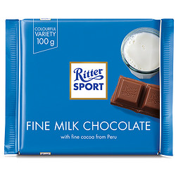 Ritter SPORT 瑞特斯波德 牛奶巧克力  100g