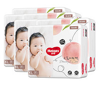 HUGGIES 好奇 铂金装婴儿纸尿裤XL64*3宝宝尿不湿超薄裸感透气小桃裤进口