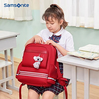 Samsonite 新秀丽 小学生书包Samsonite儿童书包时尚轻便减负双肩包红色 国美超市甄选