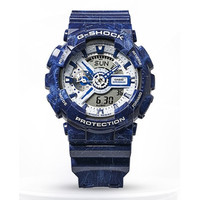 CASIO 卡西欧 青花瓷主题款 男士石英表 GA-110BWP-2APFQ