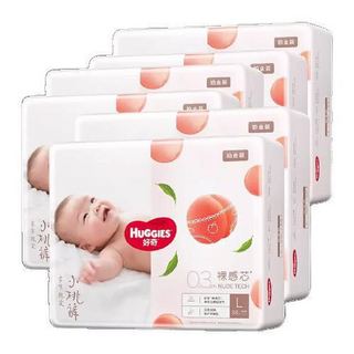 HUGGIES 好奇 铂金装婴儿纸尿裤L76*3宝宝儿童尿不湿超薄裸感透气小桃裤