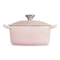 LE CREUSET 酷彩 2022新品贝壳粉爱心形锅Le Creuset法国铸铁珐琅汤锅进口正品