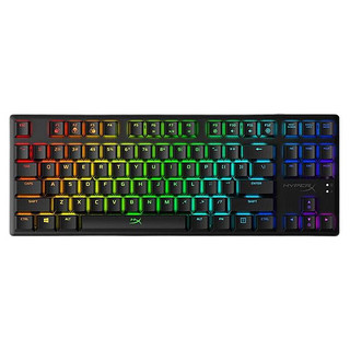 HYPERX 极度未知 阿洛伊起源 87键 有线机械键盘 黑色 HyperX水轴 RGB