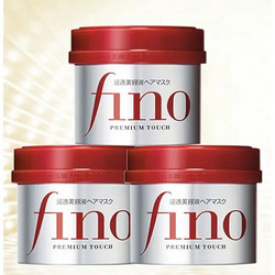 Fino 芬浓 日本进口 FINO芬浓 发膜 洗发水护发素深层滋养护发FINO发膜红宝瓶*3瓶