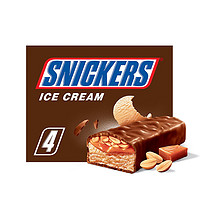 SNICKERS 士力架 巧克力坚果冰淇淋棒4支装海外 能量棒