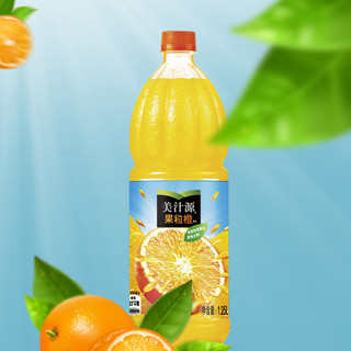 Minute Maid 美汁源 果粒橙 爽粒葡萄 汁汁桃桃 1.25L*4瓶