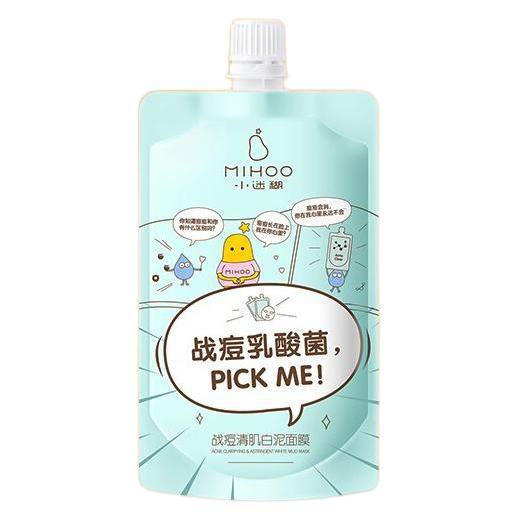 MIHOO 小迷糊 战痘清肌白泥面膜 150g