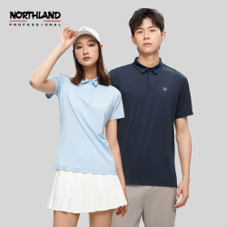 NORTHLAND 诺诗兰 情侣款简约POLO衫 NTSBT5201EE