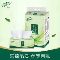 Breeze 清风 抽纸3层110抽4 (180*182mm) 试用装