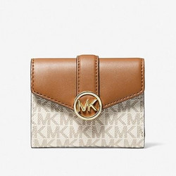 MICHAEL KORS 迈克·科尔斯 Carmen 中号徽标和人造皮革钱包