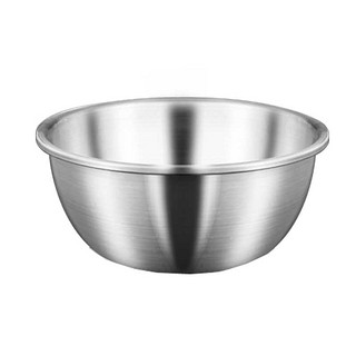 创立升 家用汤盆304不锈钢盆子厨房加厚加深小大号和面盆打蛋盆菜盆汤碗 22cm
