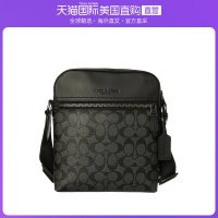 COACH 蔻驰 香港直发COACH蔻驰男士涂层帆布配皮拉链斜挎包F4010QBMI5美国