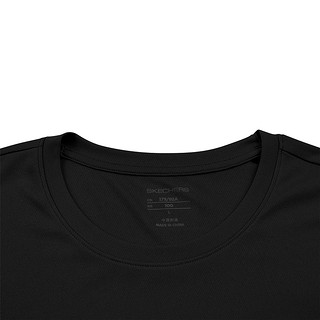 Skechers斯凯奇夏季舒适休闲运动纯色圆领T恤 0019亮白色 XL