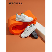 Skechers斯凯奇休闲鞋时尚板鞋防滑耐磨潮流休闲范894050 白色/WHT 43