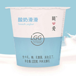 simplelove 简爱 酸奶滑滑 100g*3杯