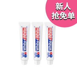 LION 狮王 WHITE&WHITE美白牙膏 150g*3