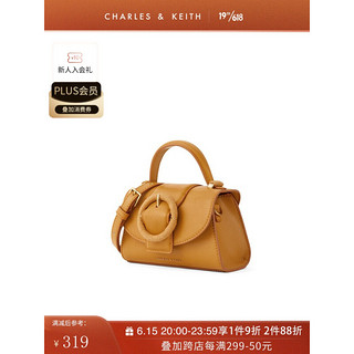 CHARLES & KEITH 15日20-24点：CHARLES＆KEITH 小ck包包 圆扣斜挎包手提单肩包 CK2-50781266