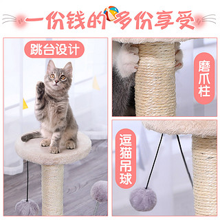 Hoopet 宠物玩具 转盘逗猫爬架 圆形