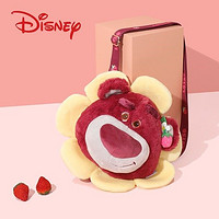 Disney 迪士尼 草莓熊包包花花头型卡通毛绒新款可爱休闲手机斜挎单肩包