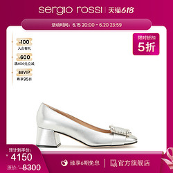 sergio rossi 女鞋sr Prince系列钻饰高跟鞋